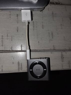 Apple Silver iPod Shuffle with Black Control Pad